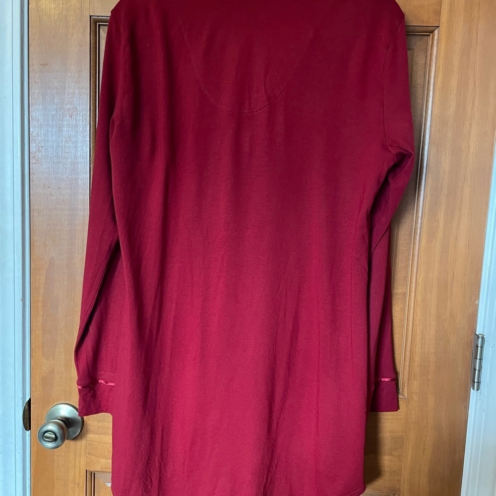 Cosabella Deep Red Buttoned Top - Picture 5 of 8